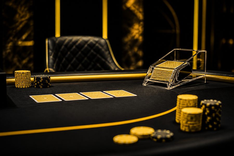 Krupiérka s kartami - baccarat live